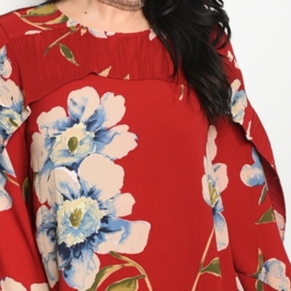 CURVY FLORAL PRINT DRESS - Picture 3 of 4